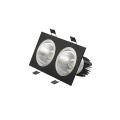 2 têtes carré encastrée Downlight 2 * 10W